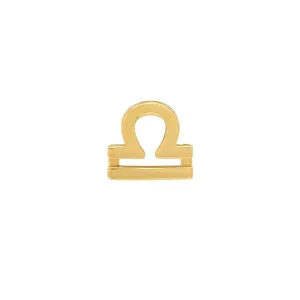 14k Gold Zodiac Earrings - Libra Sept 24 - Oct 23 by VicStoneNYC Fine Jewelry