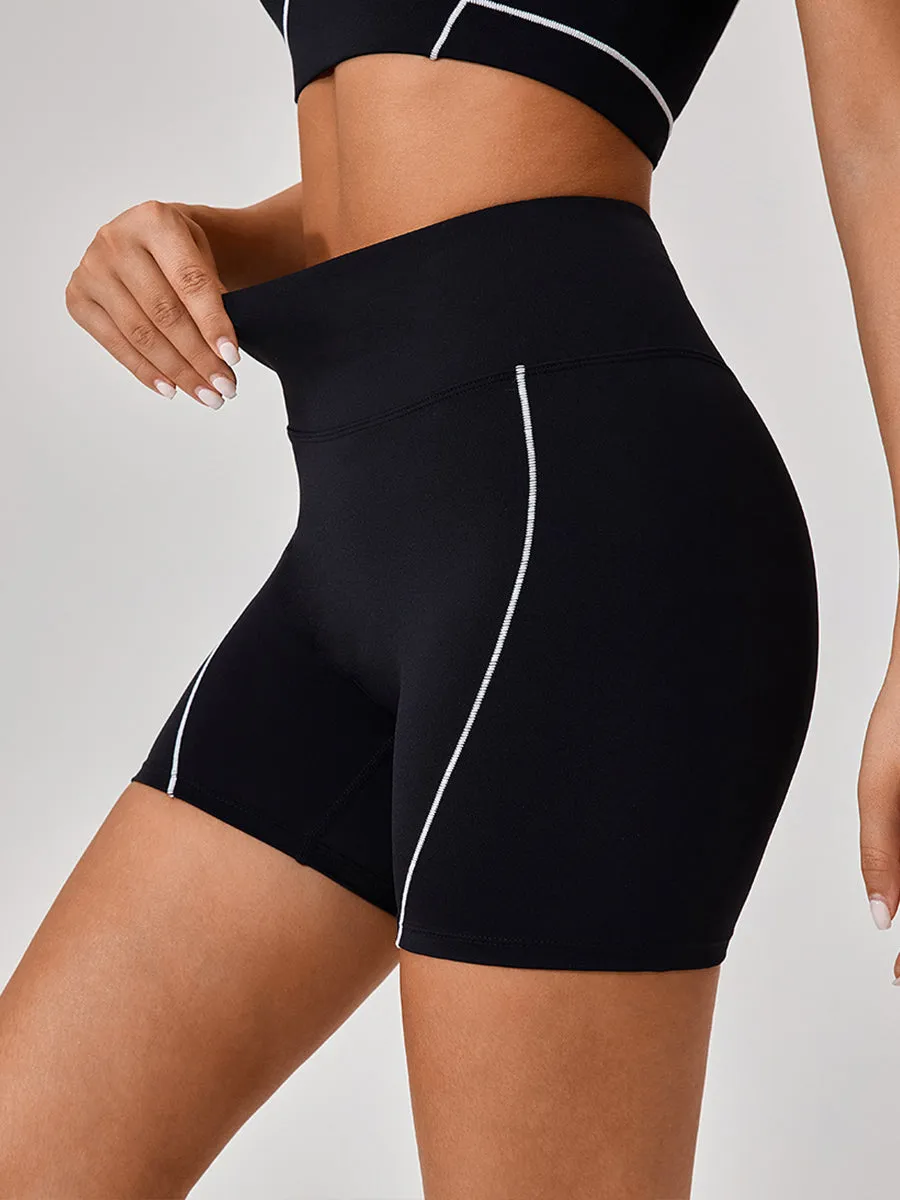 2pcs Fitness Yoga Suit Gym Outfits Sports Set Plain Tank with Chest Pads and Shorts and Pants