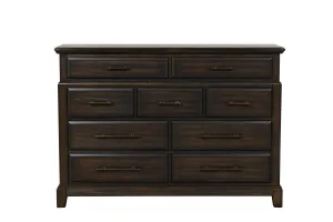 9 Drawer Dresser - Mahogany by Couch.com