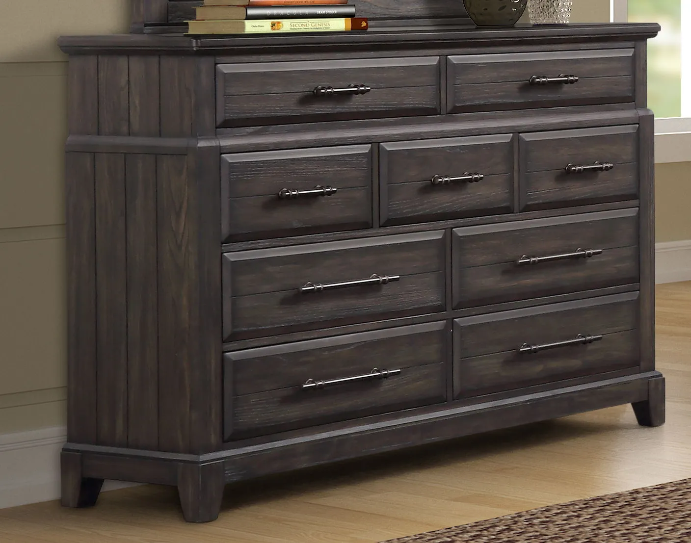 9 Drawer Dresser - Mahogany by Couch.com