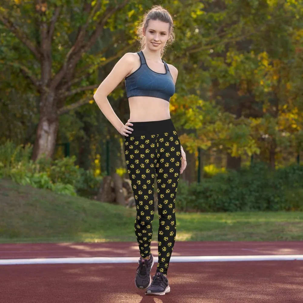 Ancap Anarchy Yoga Leggings
