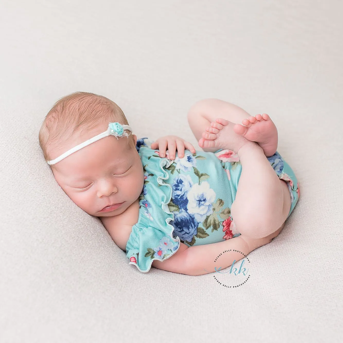 Anisa- Newborn or Sitter Flutter Romper; Newborn Romper; Sitter Romper; Deep Solid Teal; MADE TO ORDER