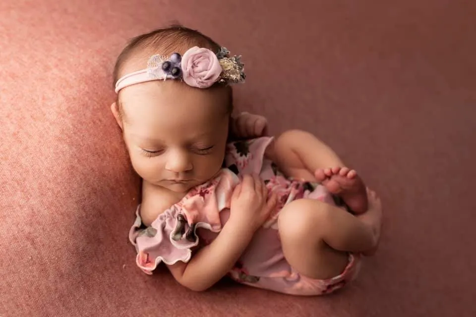 Anisa- Newborn or Sitter Flutter Romper; Newborn Romper; Sitter Romper; Deep Solid Teal; MADE TO ORDER