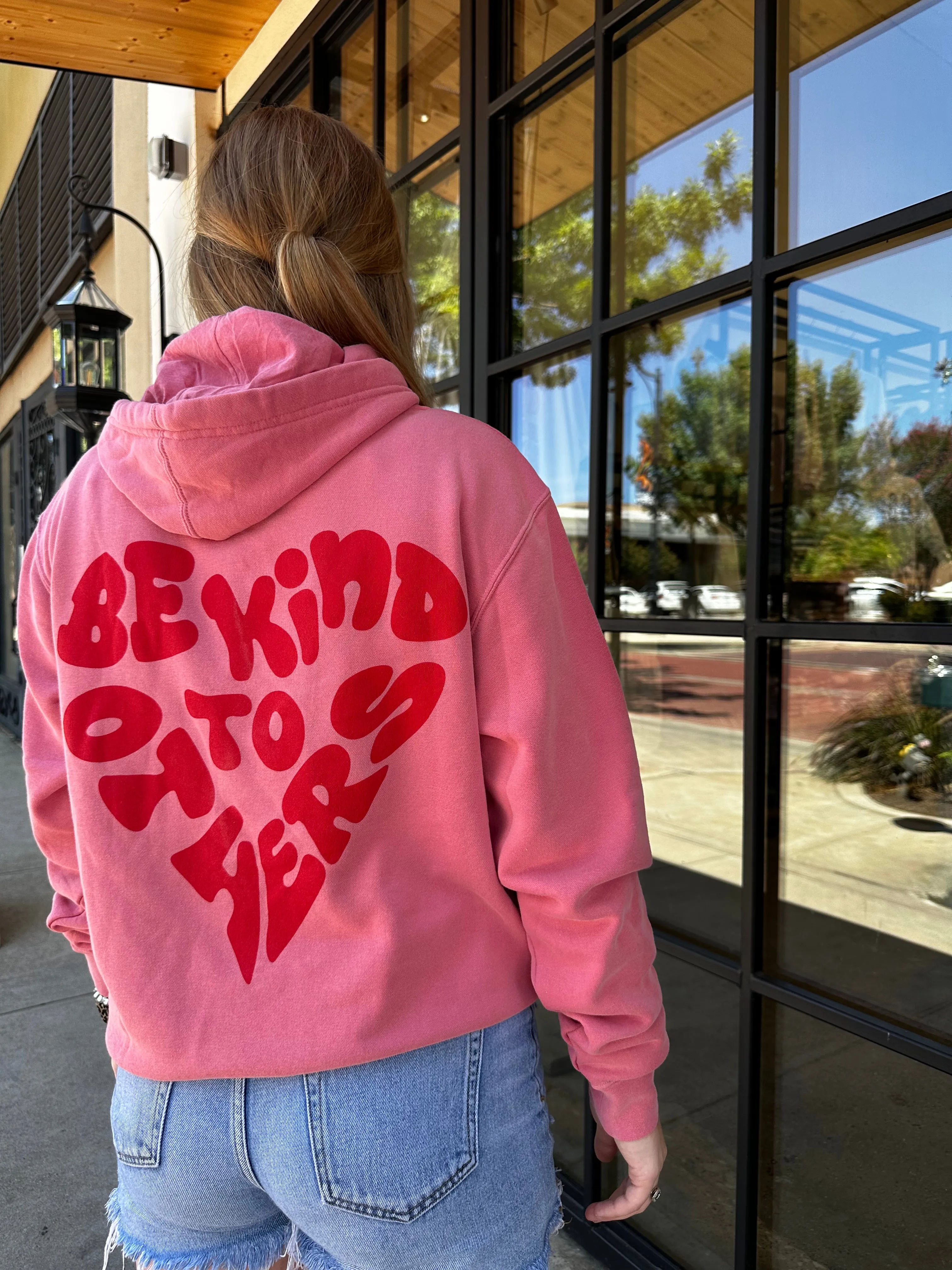 Be Kind Oversized Graphic Hoodie