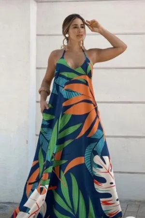 CROCUS LONG CRUISEWEAR DRESS`