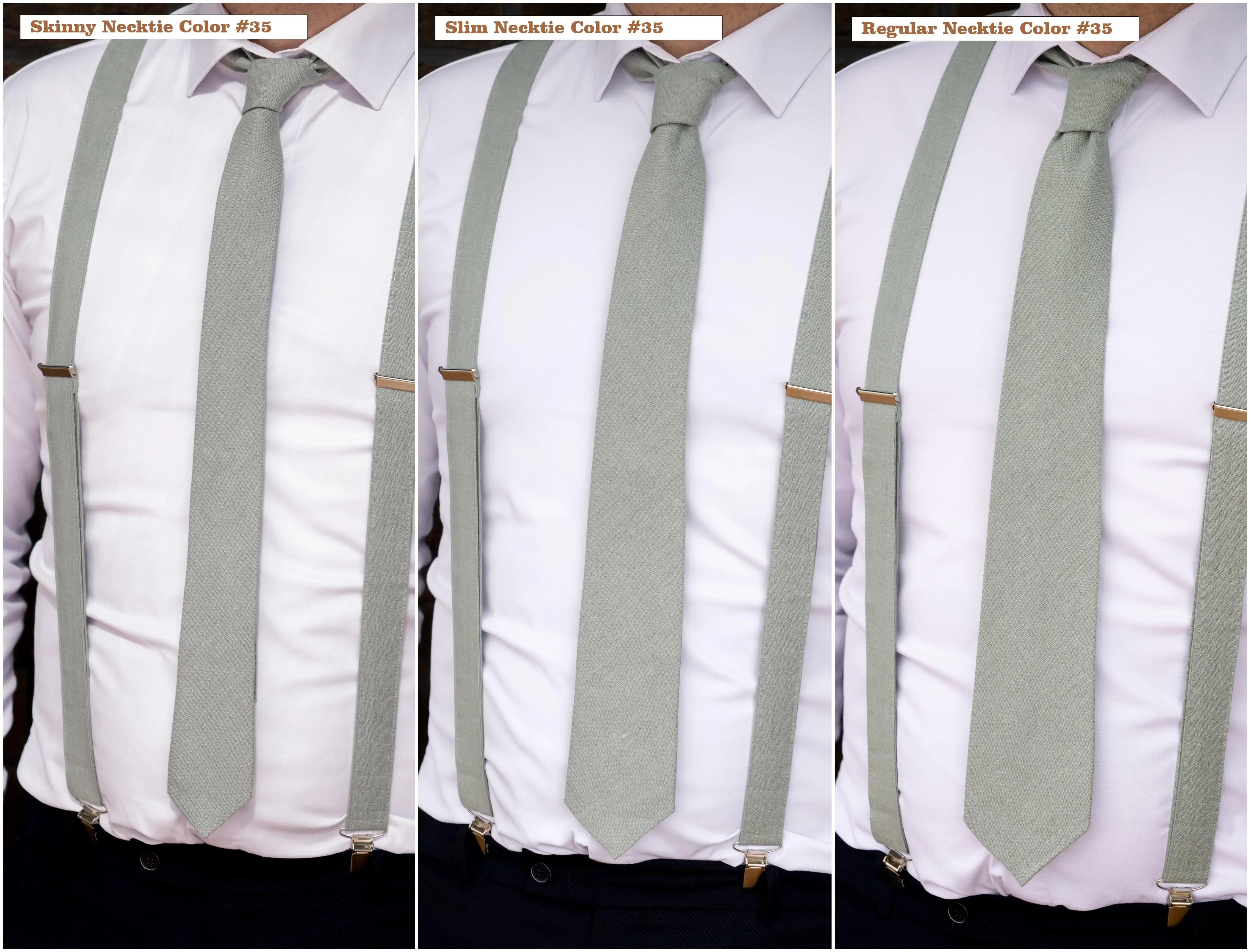 Dark Gray Men's Neckties for Groom - Classic Elegance for Weddings and Special Occasions