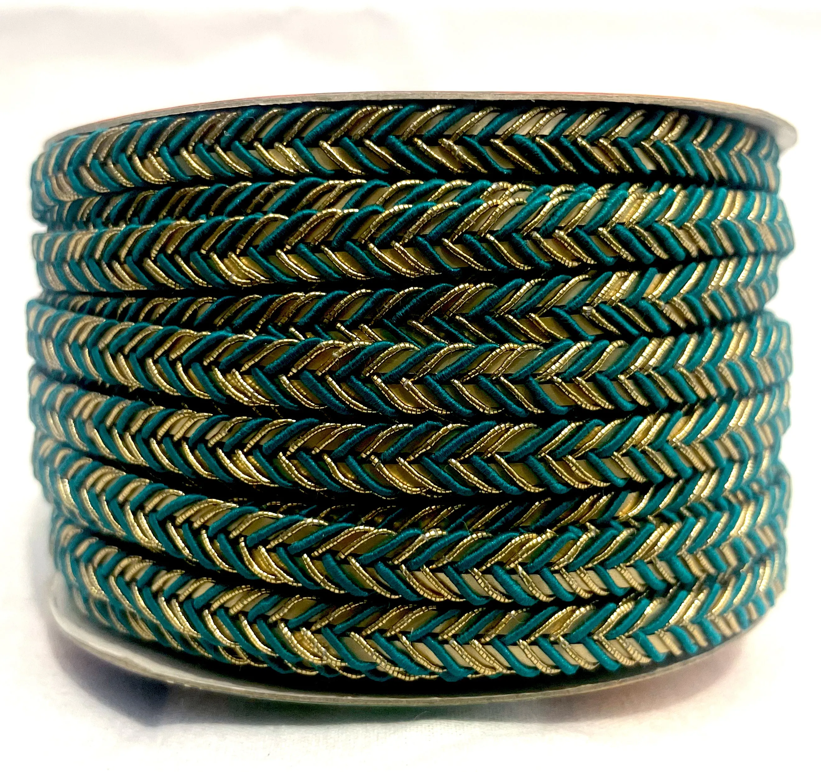 Golden Braid Border, Black And Golden,  Laces for Dress, Home Décor, Shoe, Bags, Hats, DIY, Handmade, 0.2 inch Broad