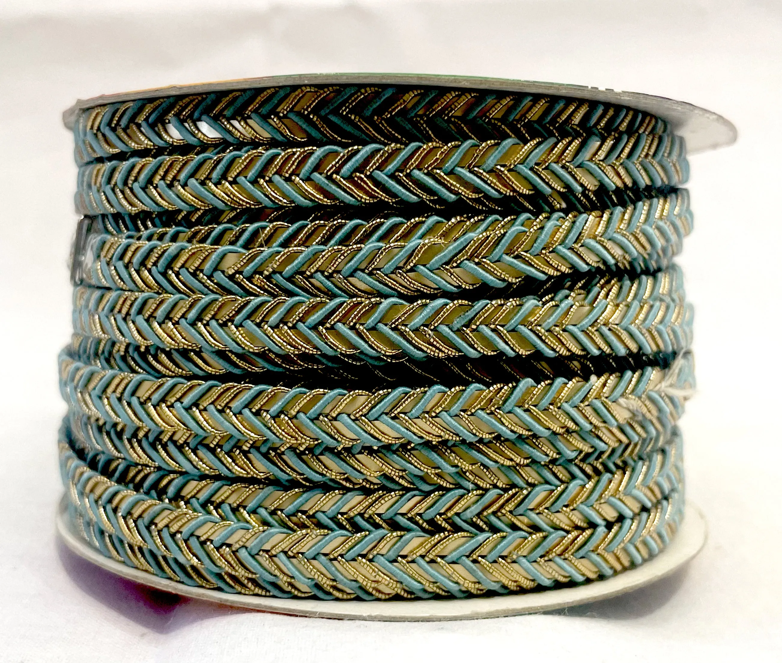 Golden Braid Border, Black And Golden,  Laces for Dress, Home Décor, Shoe, Bags, Hats, DIY, Handmade, 0.2 inch Broad