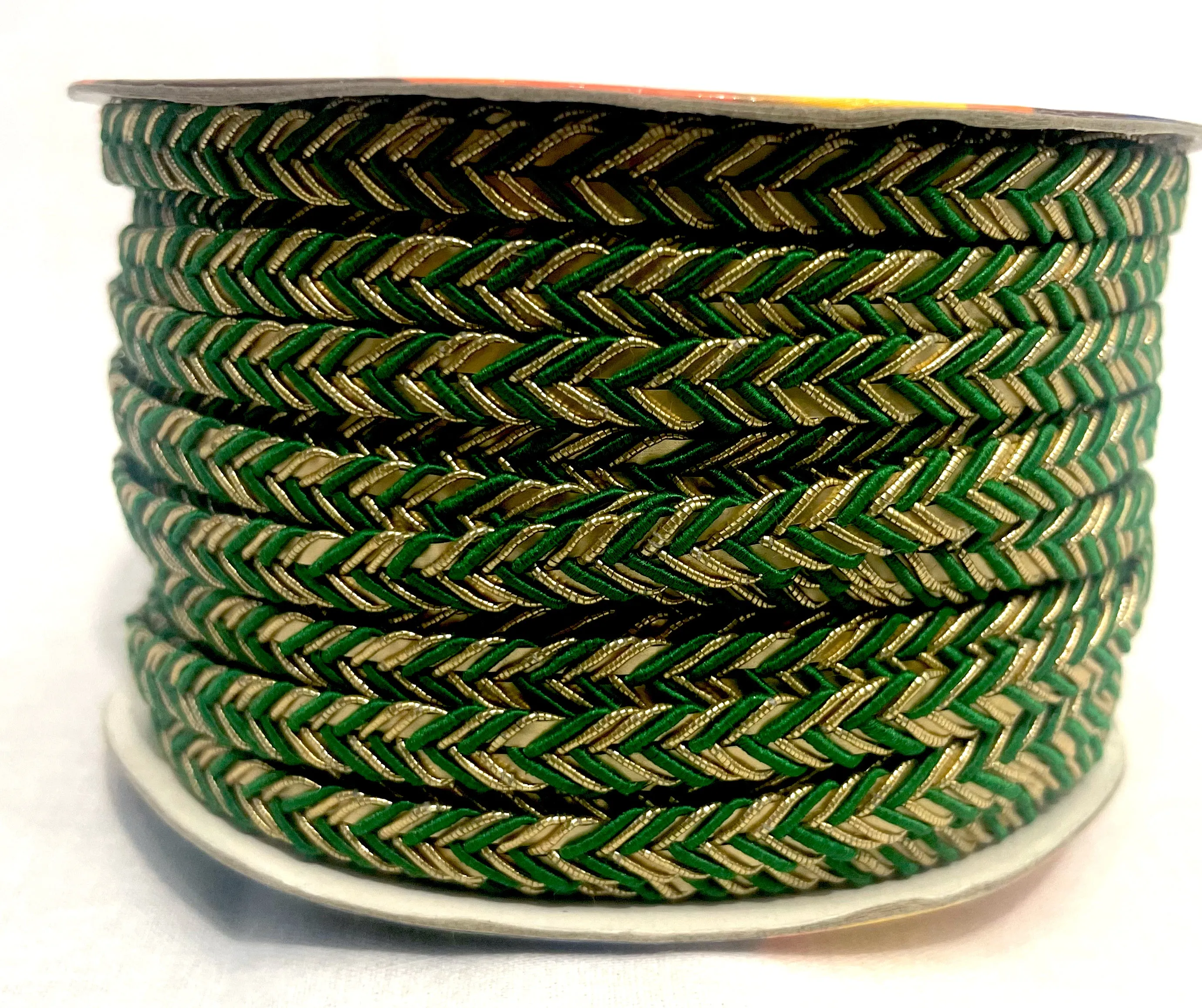 Golden Braid Border, Black And Golden,  Laces for Dress, Home Décor, Shoe, Bags, Hats, DIY, Handmade, 0.2 inch Broad