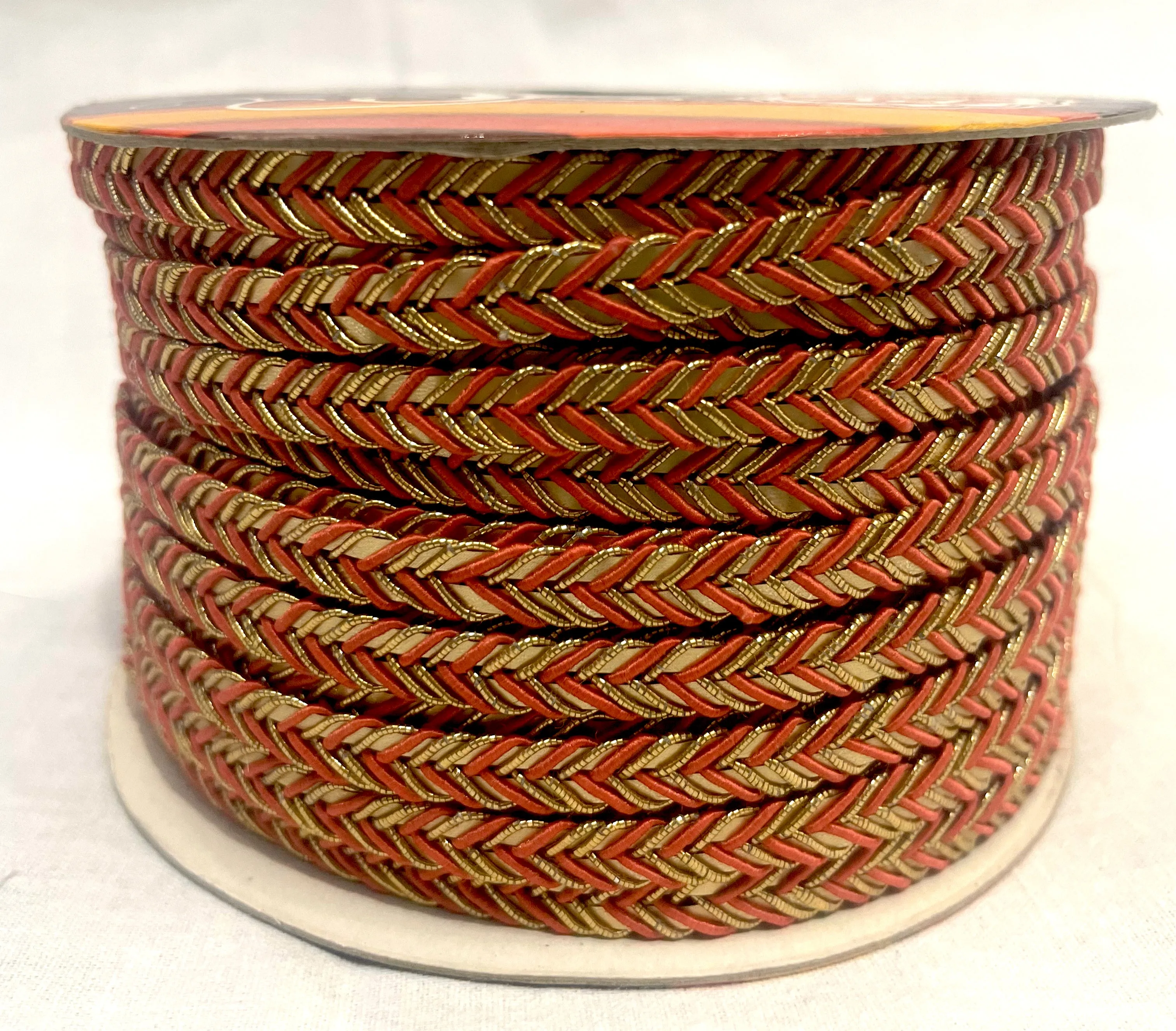 Golden Braid Border, Black And Golden,  Laces for Dress, Home Décor, Shoe, Bags, Hats, DIY, Handmade, 0.2 inch Broad