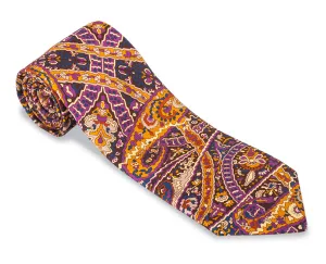Tan Morrell Paisley Necktie - F5364