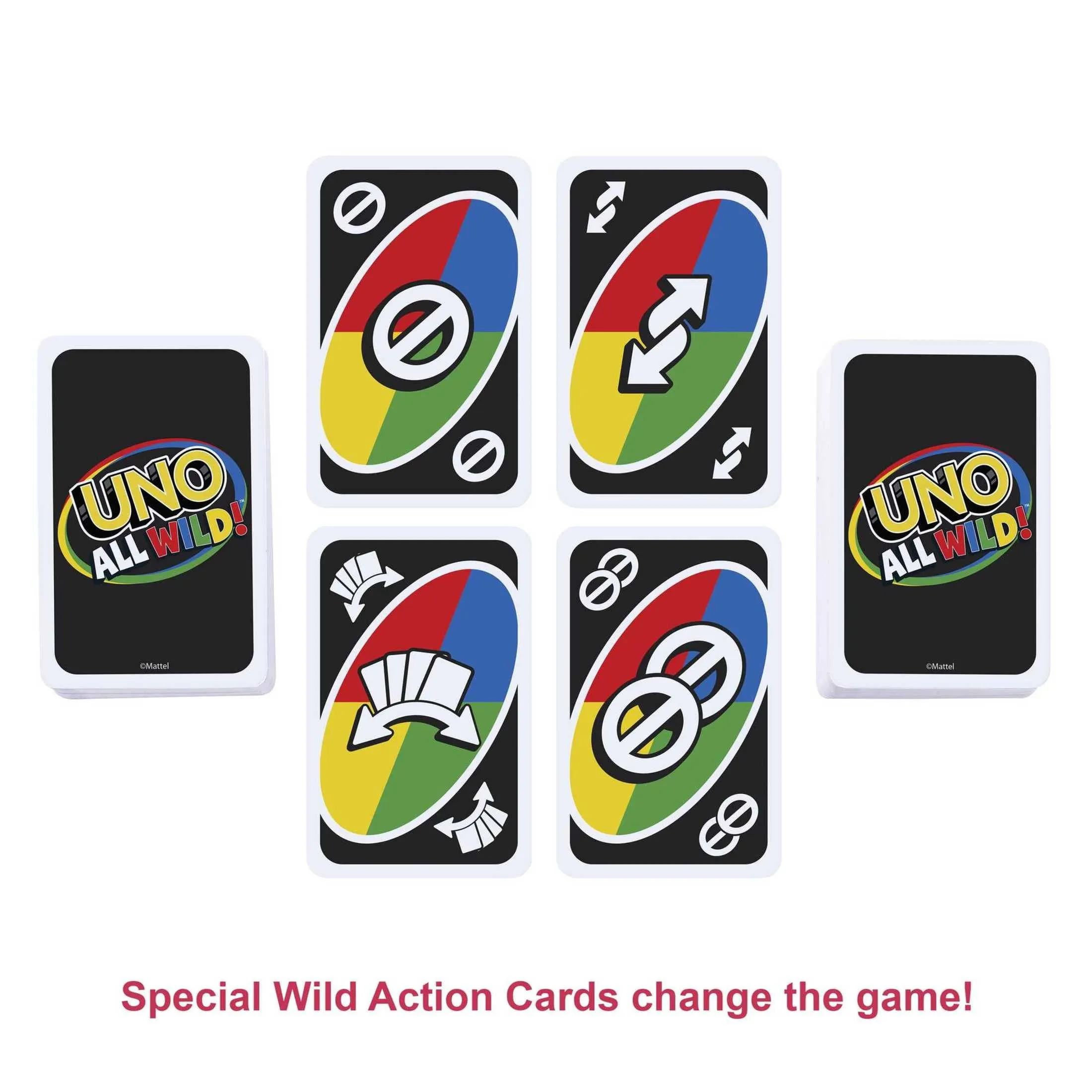 UNO All Wild, UNO Show em No Mercy, UNO Dare Adults Only 3 Card Game Bundle