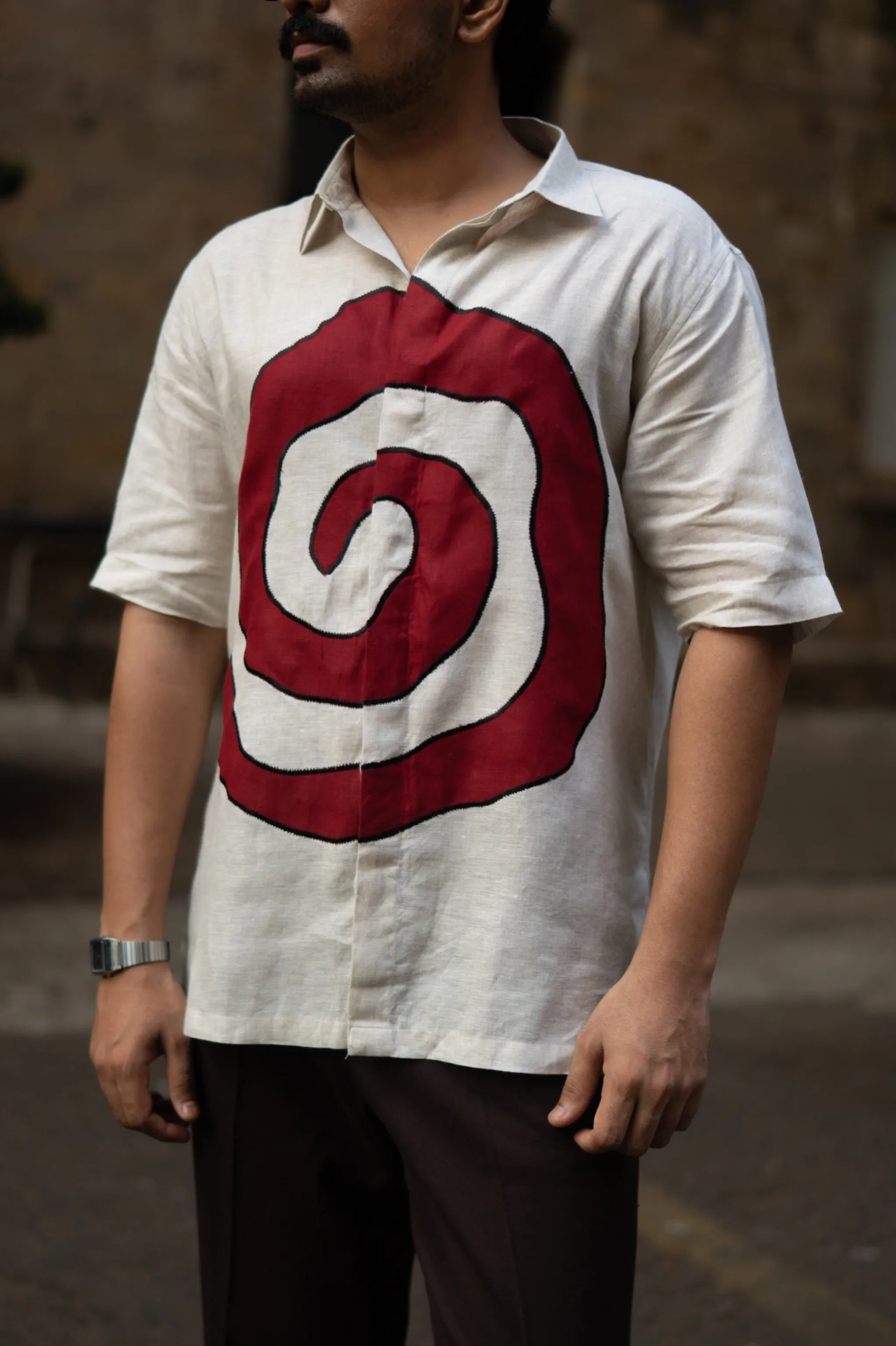 Zen Coil Pure Linen Designer Shirt